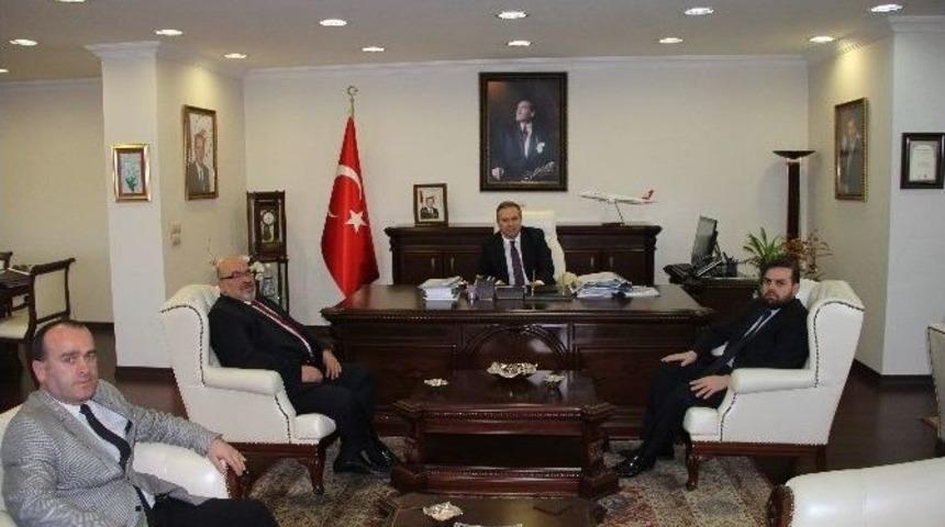 Sky Tower Hotel&rsquo;den Vali Fidan Ve İl Başkanı Keskin&rsquo;e Ziyaret