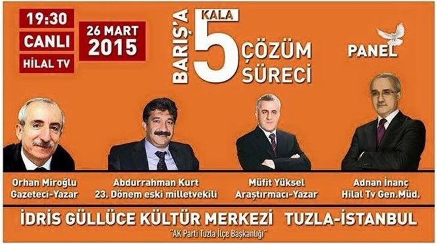 Barışa 5 Kala &Ccedil;&ouml;z&uuml;m S&uuml;reci Paneli