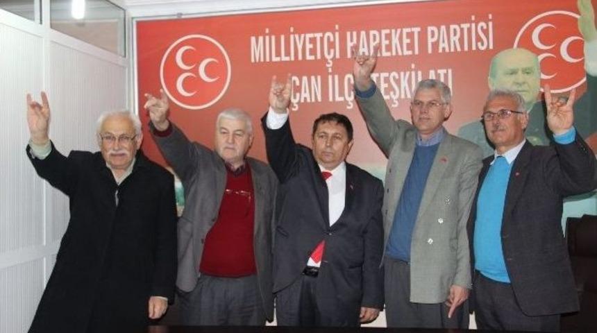 Mhp Milletvekili Aday Adayı Karayel &Ccedil;an İl&ccedil;e Teşkilatını Ziyaret Etti