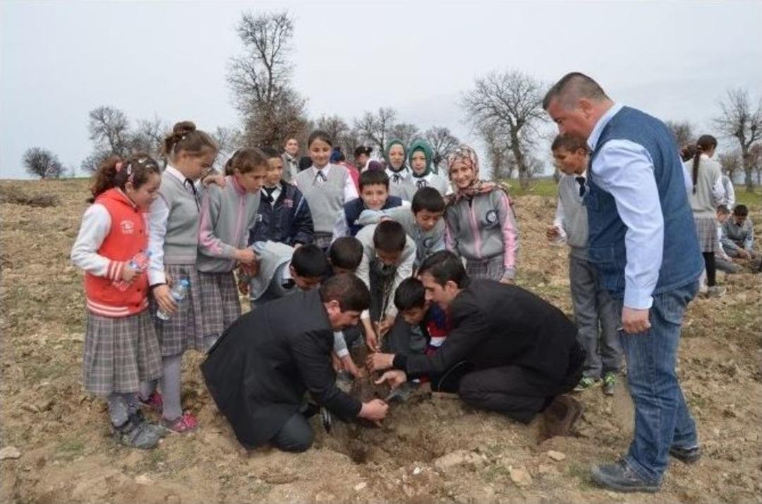 Selendi&rsquo;de 2 Bin Fidan Toprakla Buluştu
