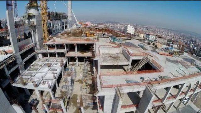 Çamlıca Camii'nin Kaba Inşaatının Yüzde 75'i Tamamlandı