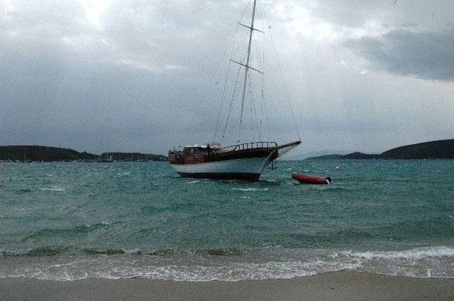 Bodrum’da Fırtına Etkili Oluyor