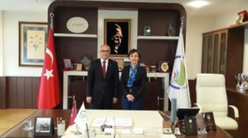 İbrahim Bilgin, Rekt&ouml;r&uuml; Ziyaret Etti