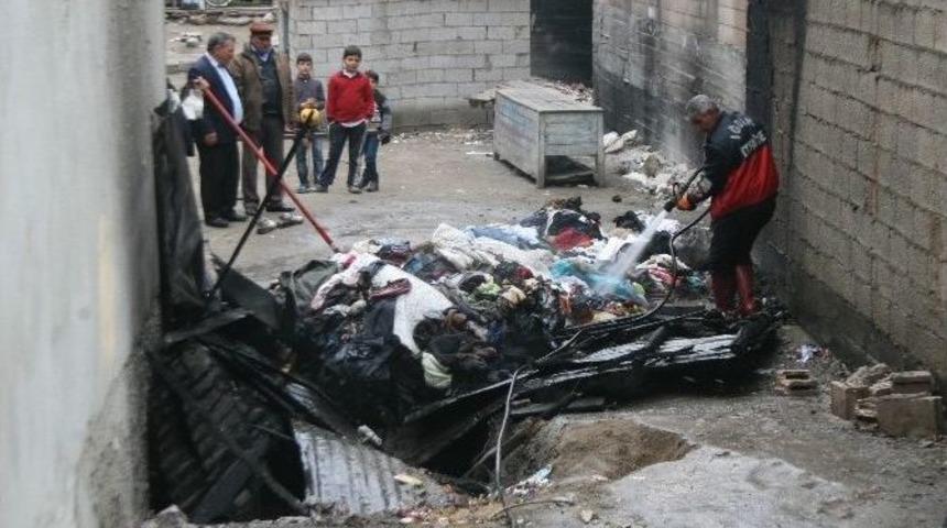 Bit Pazarında Yangın