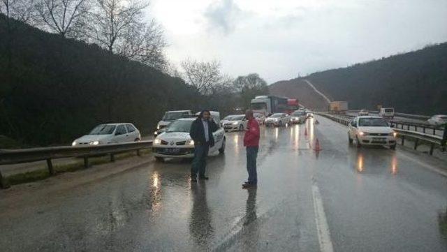 Anayolda Kayan Tır Korkuttu 1