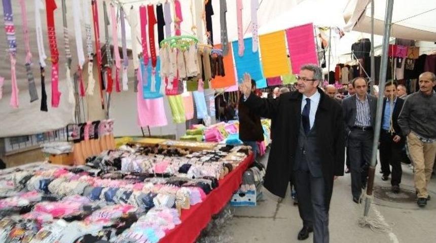 Başkan K&ouml;şker Pazar Turunda