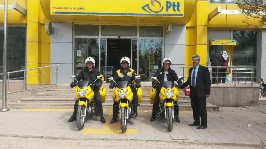 Ptt Yeni Motosikletleriyle Şimdi Daha G&uuml;&ccedil;l&uuml;