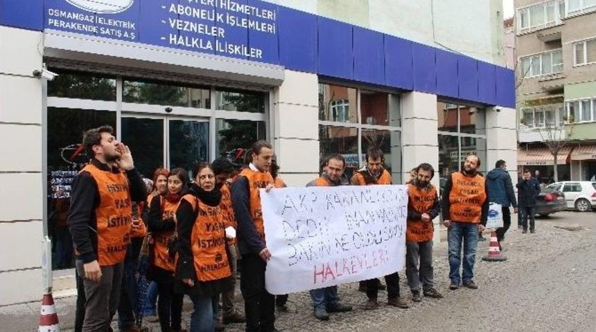 Eskişehir&rsquo;de Elektrik Kesintisi Protestosu