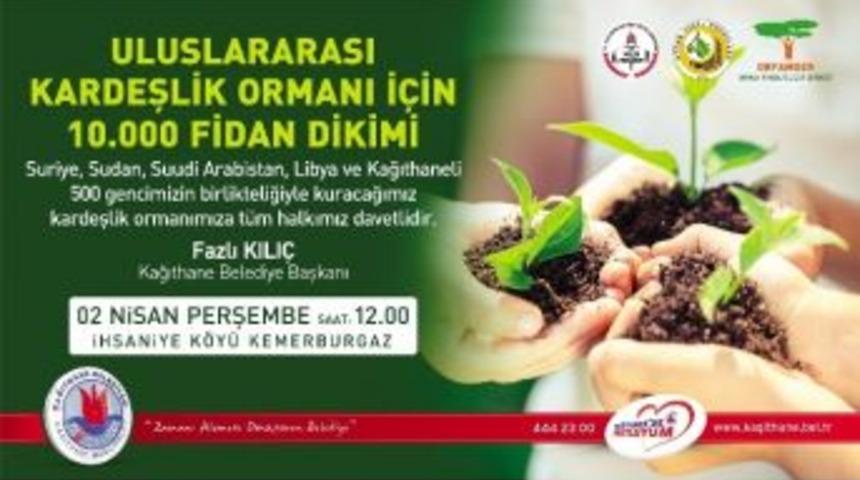 D&uuml;nya &Ccedil;ocukları Barış İ&ccedil;in Fidan Dikecek