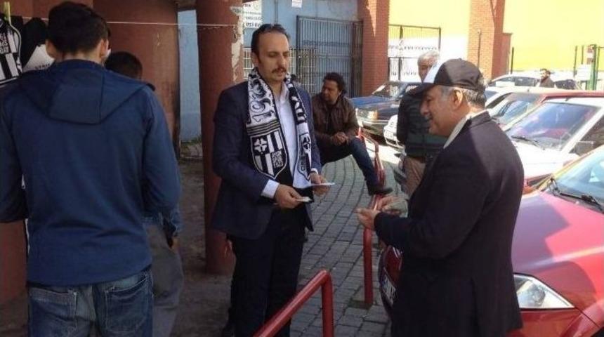 Ak Partili Aday Adayı Turgut, Aydınspor Ma&ccedil;ını Taraftarla İzledi