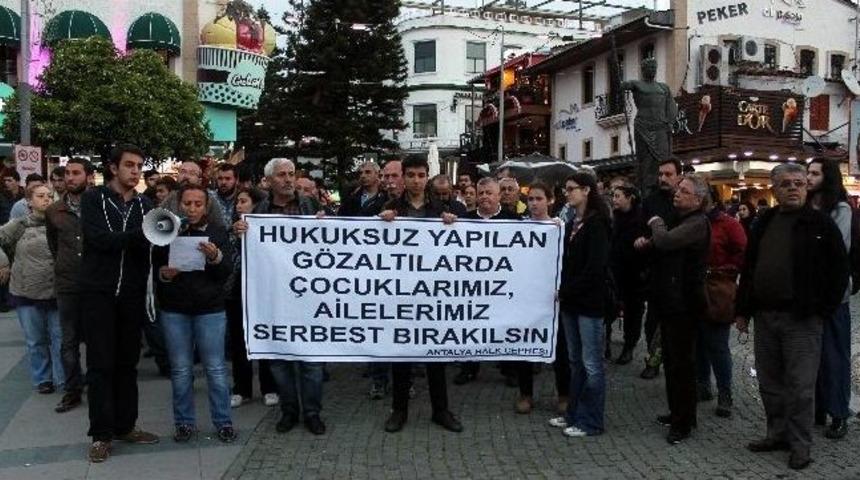 Antalya Halk Cephesi&rsquo;nden Dhkp-c Operasyonu Protestosu