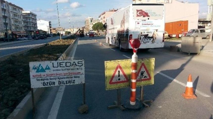 Bursa-izmir Kara Yolunda Aydınlatma &Ccedil;alışmaları