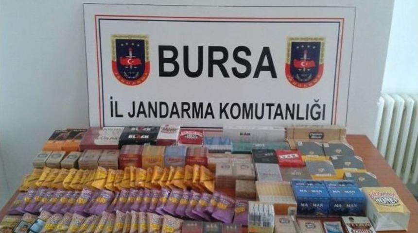 Jandarmadan Ka&ccedil;ak Sigara Ve İ&ccedil;ki Operasyonu