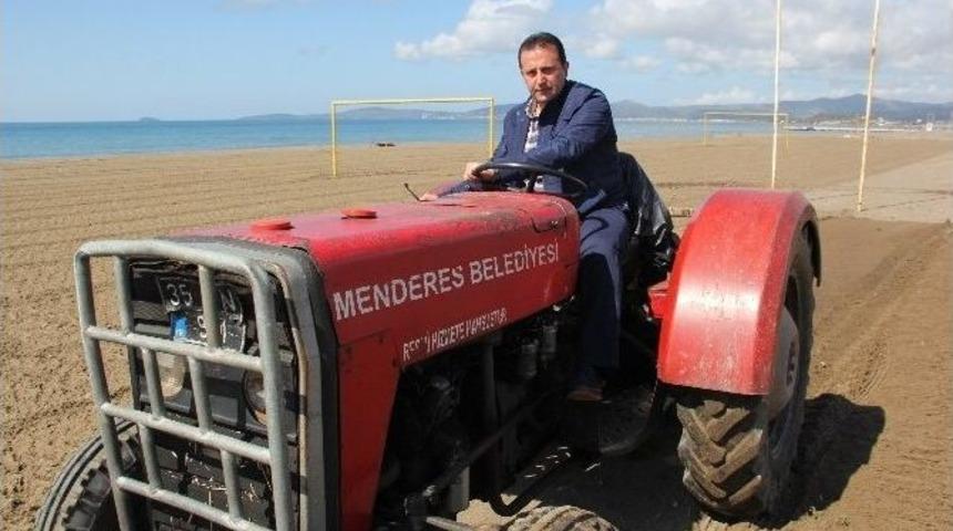 Başkan Soylu Trakt&ouml;r Başında &Ccedil;alışmalara Katıldı