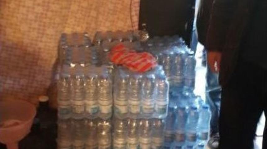 Yarım Tondan Fazla Sahte Rakı Ele Ge&ccedil;irildi