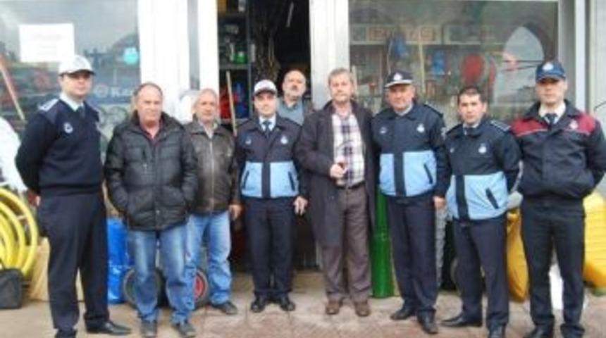 Tekirdağ Trafik Zabıtası Malkara&rsquo;da Esnafla Buluştu