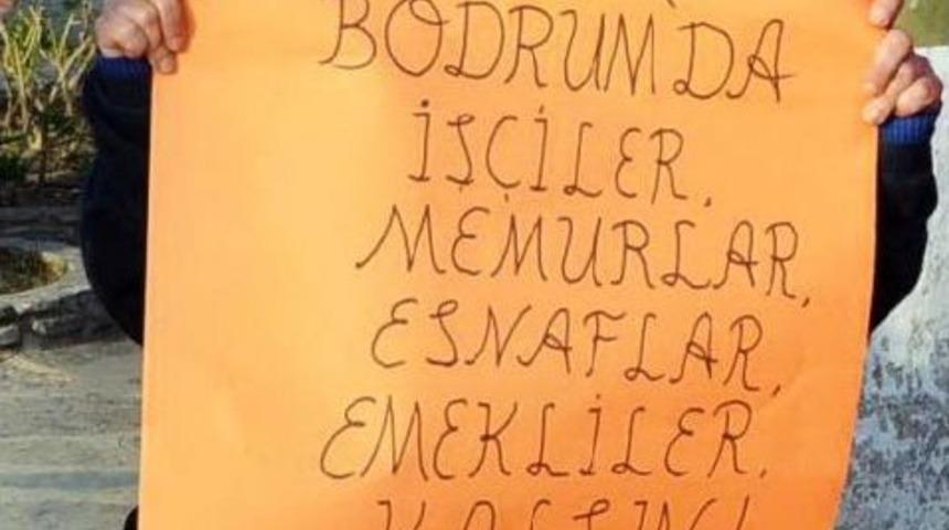 Bodrum'da 'y&uuml;ksek Kira' Protestosu