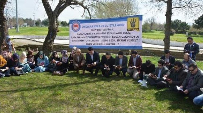 Savcı Kiraz'ın Şehit Edilmesini Kitap Okuyarak Kınadılar