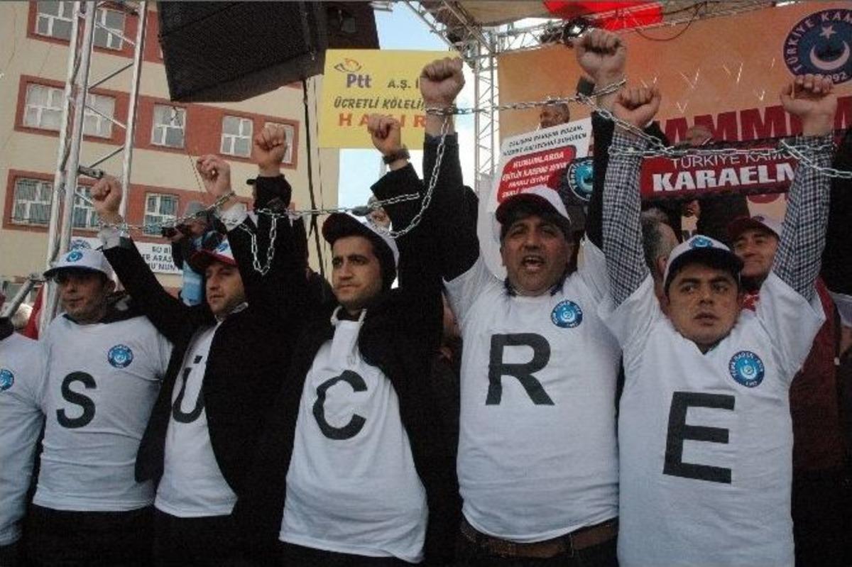 T&uuml;rkiye Kamu-sen&rsquo;den &ldquo;ek Zammımı Unutma, İş G&uuml;venceme Dokunma&rdquo; Mitingi