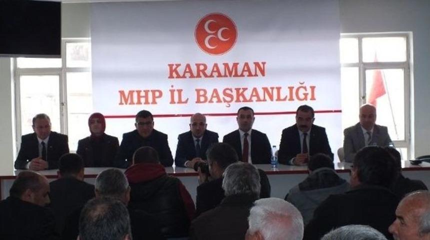 Karaman&rsquo;da Mhp Milletvekili Aday Adaylarını Tanıttı