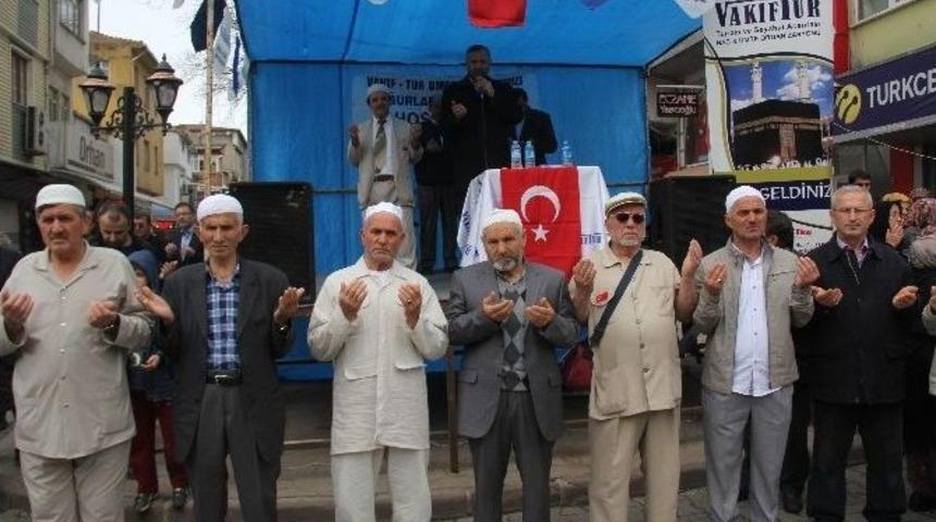 Alaplı&rsquo;da 45 Kişilik Umre Kafilesi Kutsal Topraklara Uğurlandı