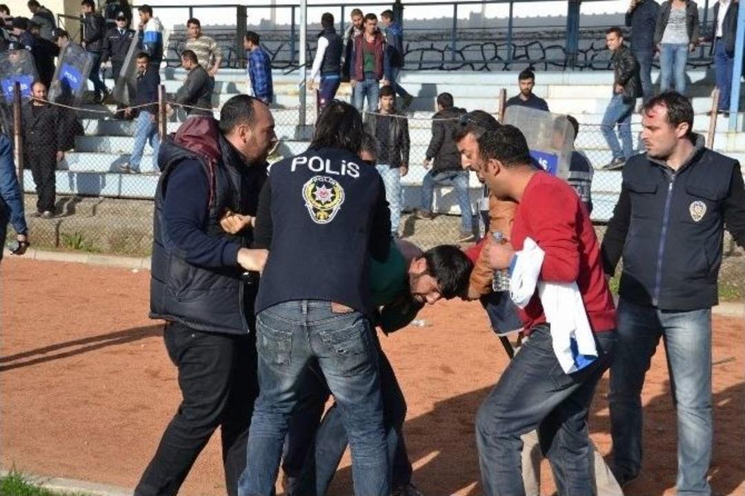 Siirt Kartalspor-kurtalanspor Ma&ccedil;ında Olaylar &Ccedil;ıktı