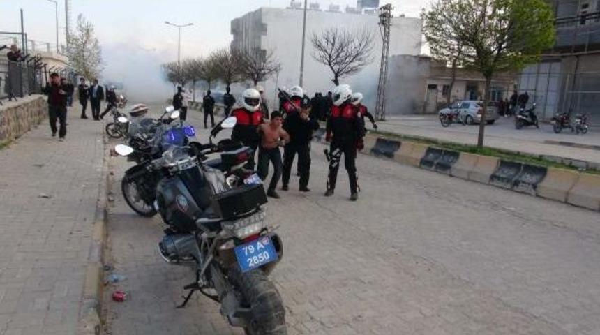 Kilis'te Amat&ouml;r Ma&ccedil;ta Kavgaya Biber Gazlı M&uuml;dahale