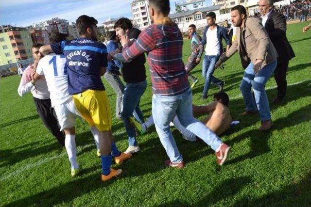 Siirtspor-Kurtalanspor Maçında Olay: 14 Yaralı