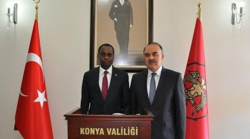 Ruanda B&uuml;y&uuml;kel&ccedil;isi Vali Erol&rsquo;u Ziyaret Etti