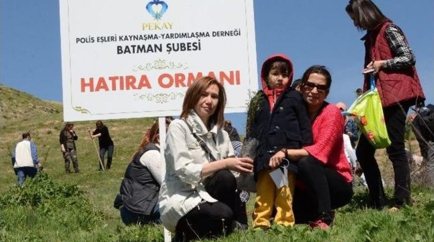 Polis Eşleri Fidan Dikti