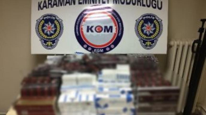 Karaman’da Bin 559 Paket Kaçak Sigara Ele Geçirildi