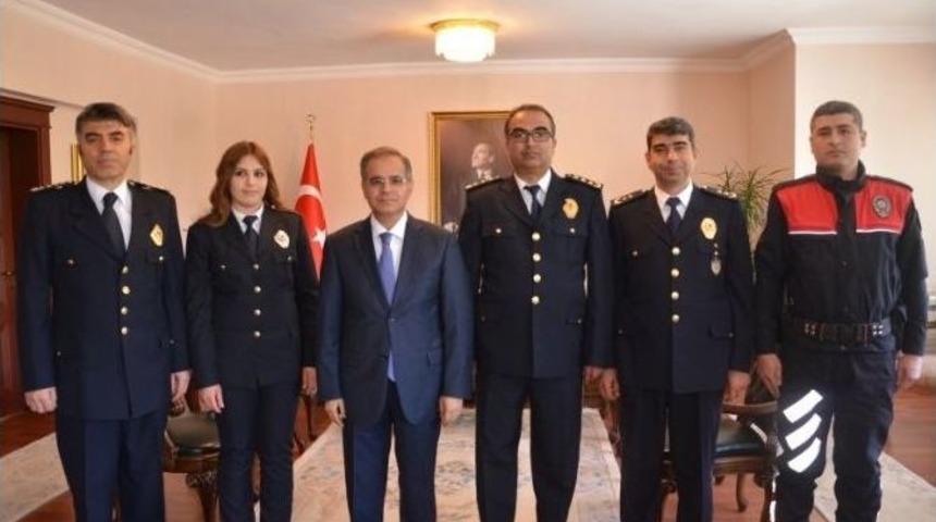 Polis Teşkilatından Vali Tapsız&rsquo;a Ziyaret