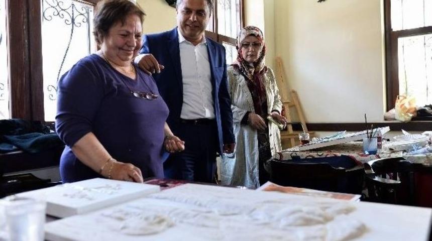 Başkan Uysal, Kozaklı K&uuml;lt&uuml;r Sanat Evi&rsquo;ni Ziyaret Etti