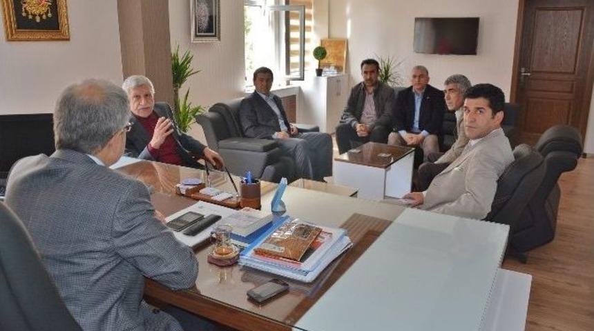 Spor-der Y&ouml;netiminden Belediyeye Ziyaret