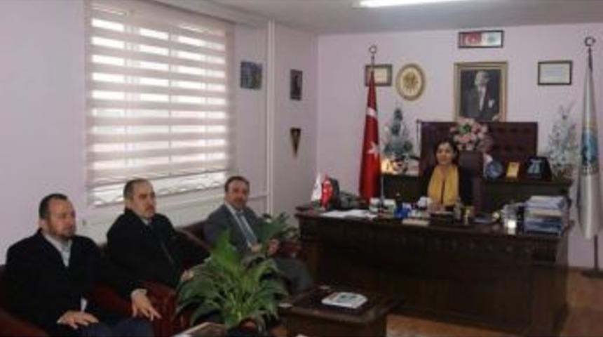 &Ccedil;aycuma M&uuml;ft&uuml;s&uuml;&rsquo;nden Başkan G&uuml;neş&rsquo;e Ziyaret