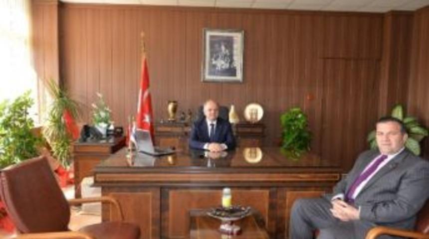 Vali &Ccedil;akacak, İl Milli Eğitim M&uuml;d&uuml;r&uuml; Koca&rsquo;yı Ziyaret Etti