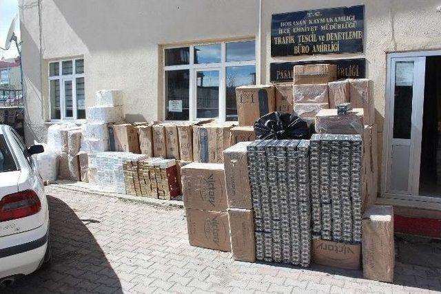 Erzurum’da 60 Bin Paket Kaçak Sigara Ele Geçirildi