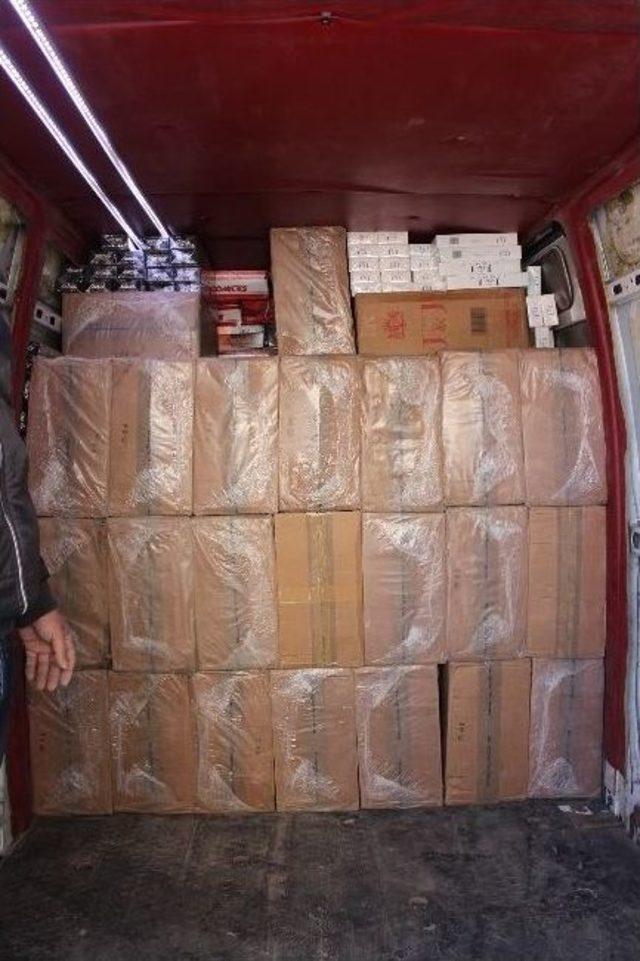 Erzurum’da 60 Bin Paket Kaçak Sigara Ele Geçirildi