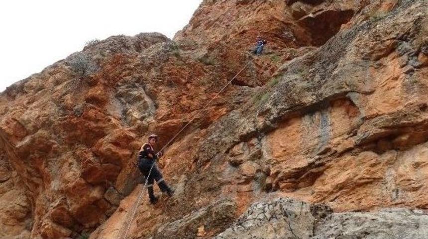 Dağda Mahsur Kalan Ke&ccedil;ileri Afad Ekibi Kurtardı