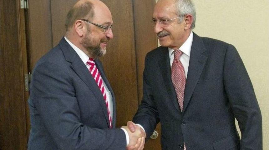 Kılı&ccedil;daroğlu, Ap Başkanı Schulz İle G&ouml;r&uuml;şt&uuml;