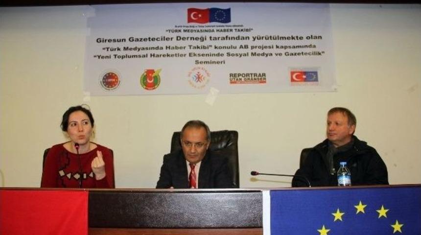 Giresun&rsquo;da T&uuml;rk Medyasında Haber Takibi Semineri