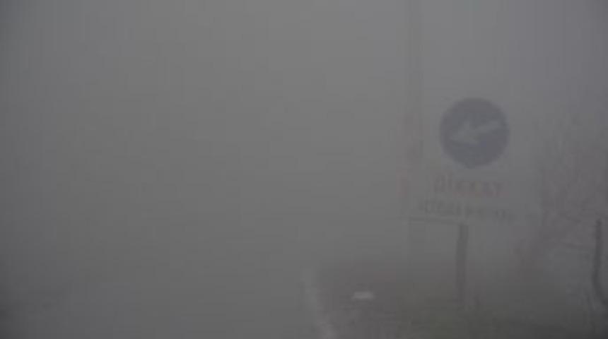 Kabad&uuml;z&rsquo;de Yoğun Sis Etkili Oluyor