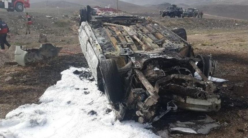 Otomobil Şarampole Yuvarlandı: 1 &Ouml;l&uuml;