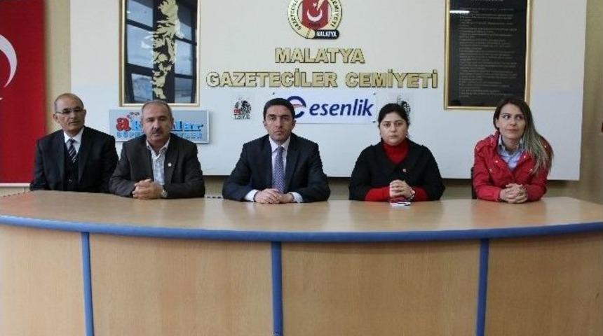 Chp&rsquo;den Malatya Gazeteciler Cemiyetine Ziyaret