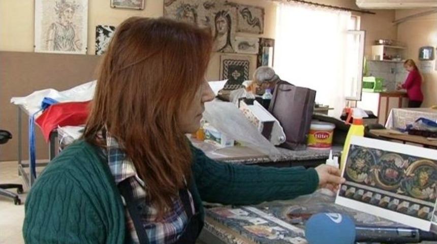 (&ouml;zel Haber) Gaziantepli Kadınlar Sanat &Ouml;ğreniyor