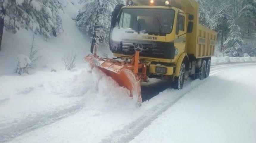 İlkbaharda Karla M&uuml;cadele &Ccedil;alışması