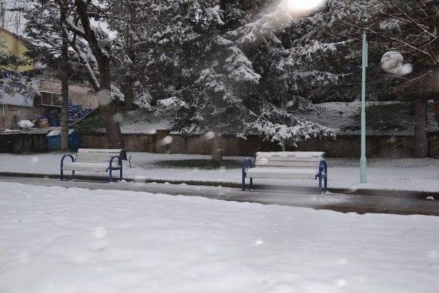 Kayseri’de Kar Yağışı Etkili Oldu