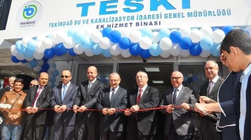 Teski Ek Hizmet Binası T&ouml;renle A&ccedil;ıldı