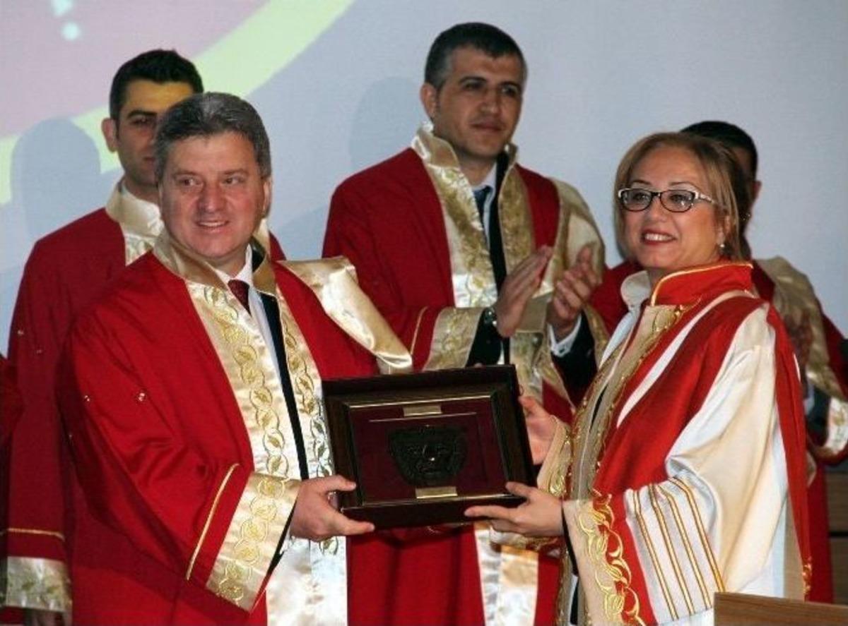 Makedonya Cumhurbaşkanı&rsquo;na Nevşehir&rsquo;de Fahri Doktora Unvanı