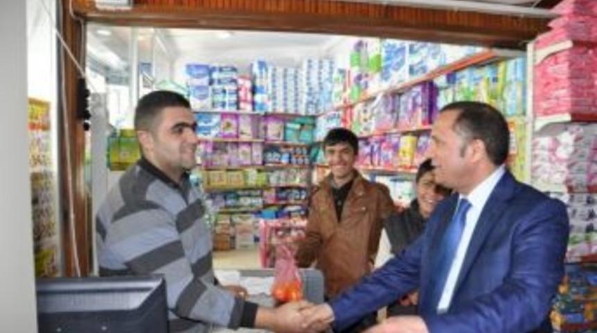 Başkanlar Toltar, Esnafı Ziyaret Etti